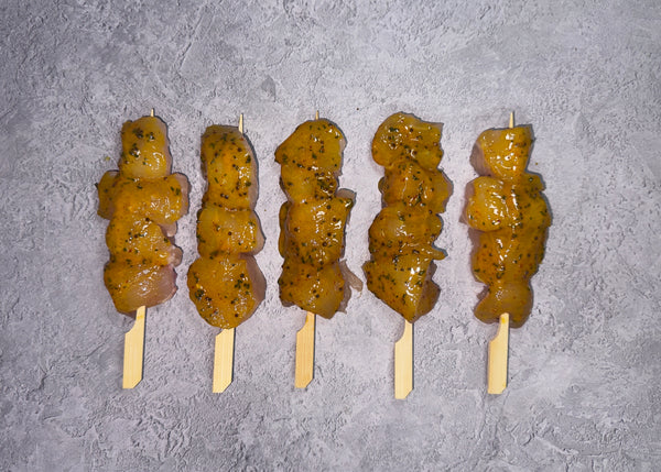Honey & Mustard Chicken Kebabs