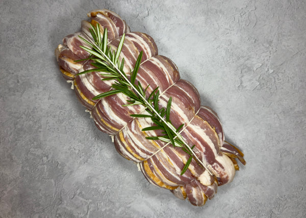 Rolled Turkey Breast With Smoked Streaky Bacon